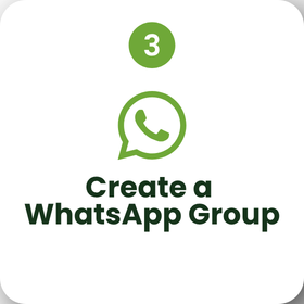 C04 - How it Works Step Card -Create a WhatsApp Group